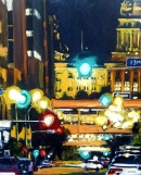 robert reeves, the capital from 13th and Locust, oil on canvas, 24x36, 2015